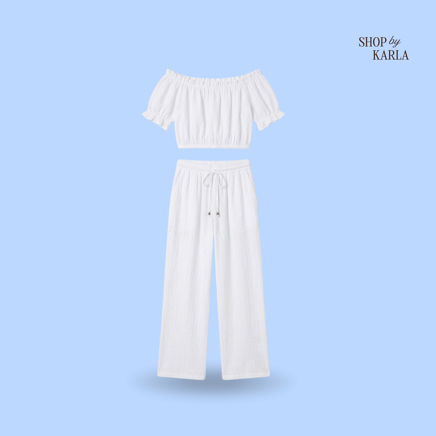 Conjunto Blanco Off-Shoulder