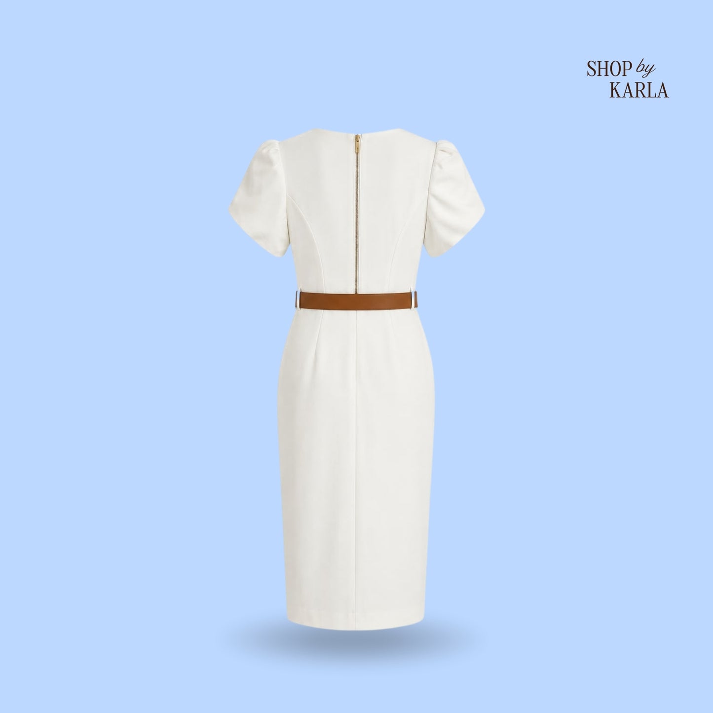 Vestido Blanco Marfil Calvin Klein