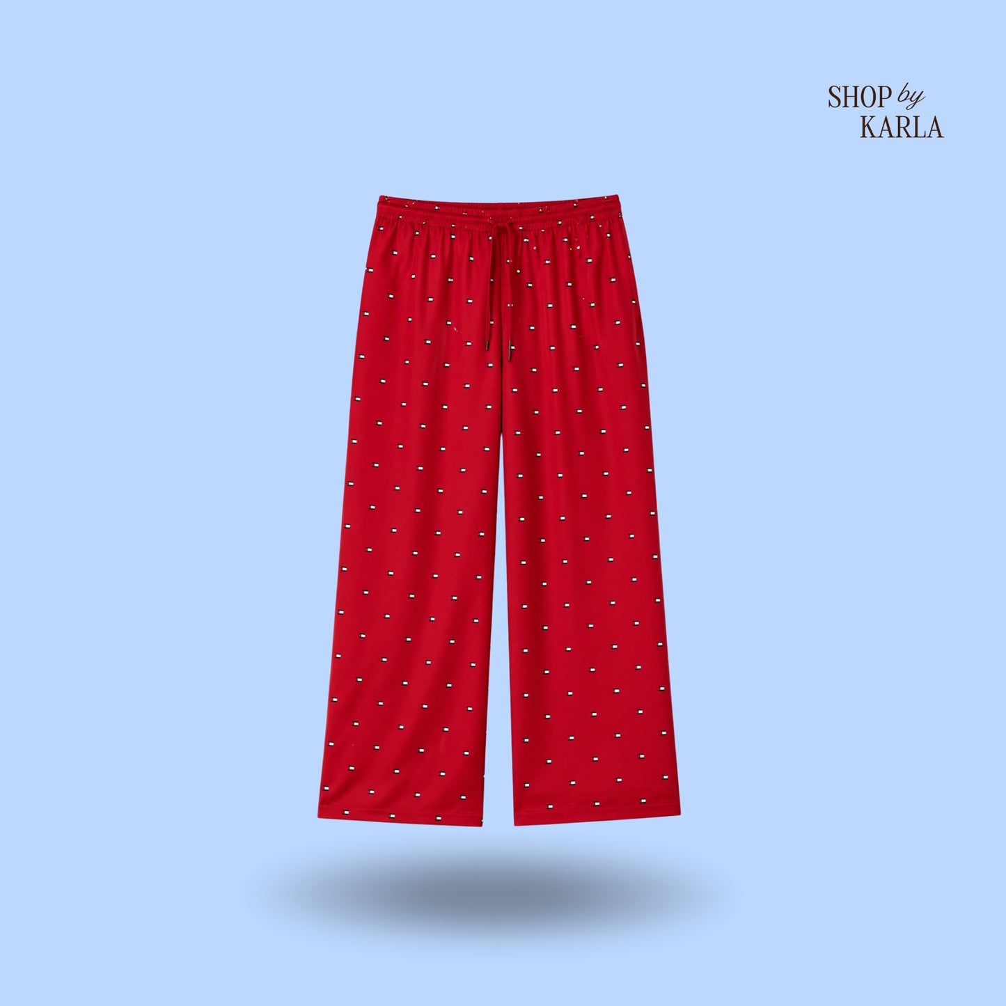 Pantalon Pj's Tommy Hilfiger Flag Lounge - Rojo