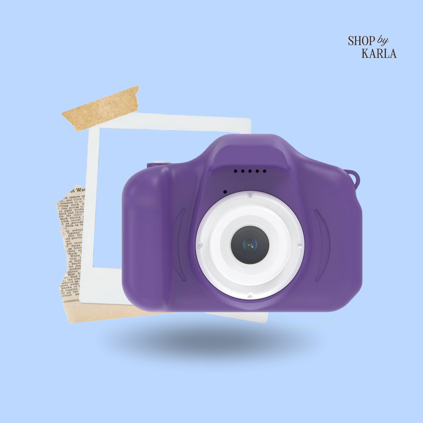Retro Cámara Digital - Mini GEMS Morado
