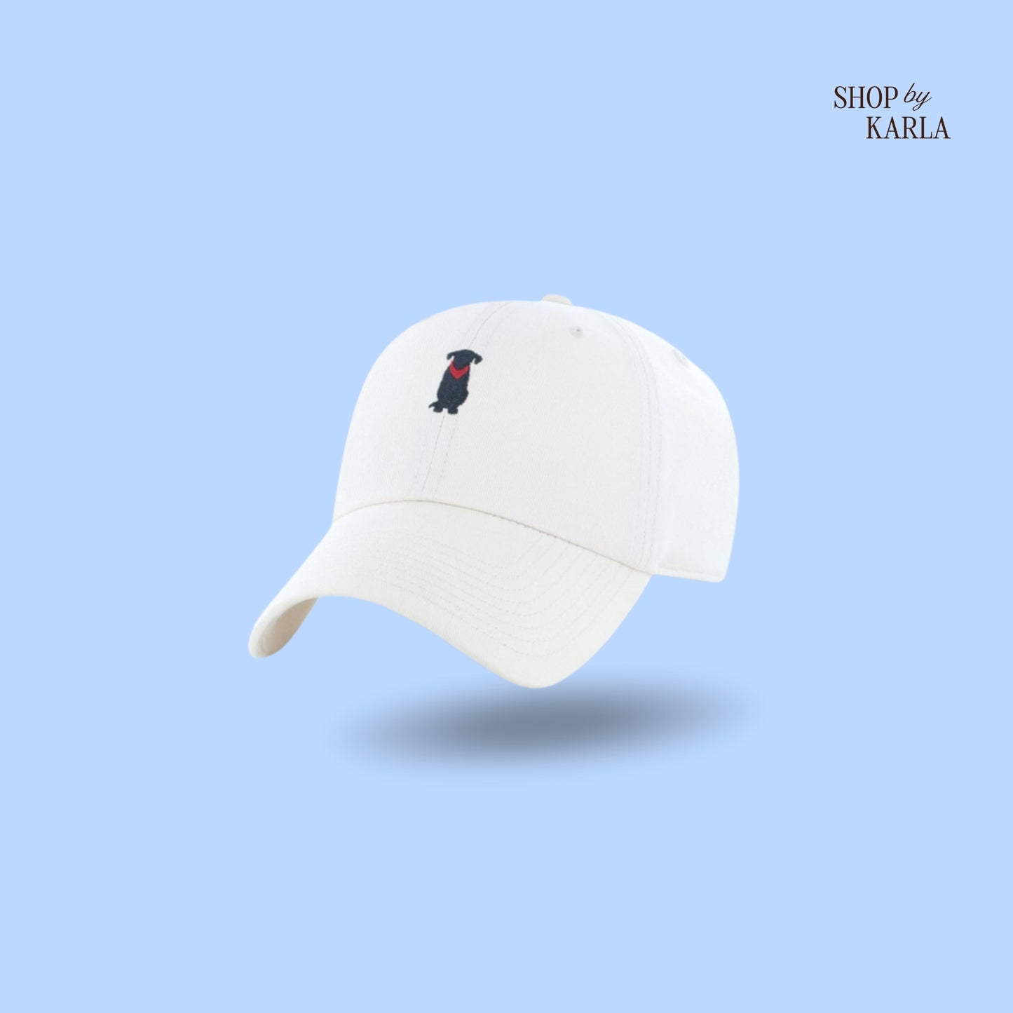 Gorra con bordado de Perro