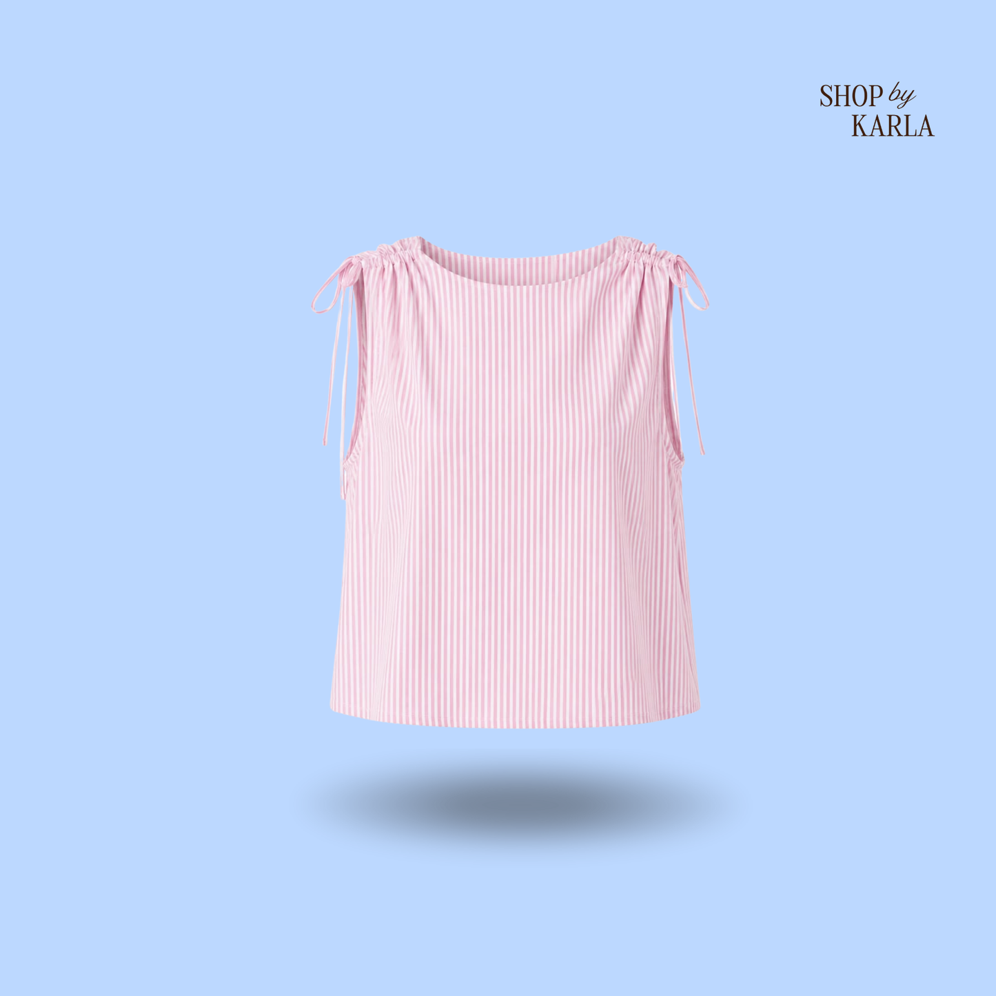 Blusa Rayas Rosa con Lazos