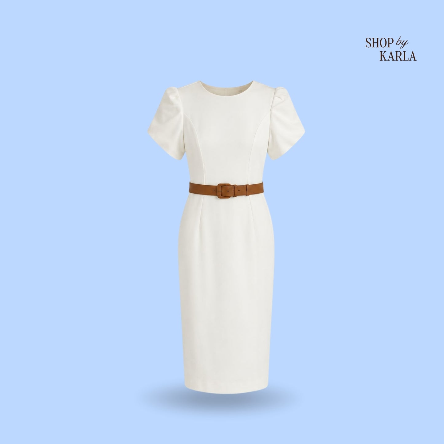 Vestido Blanco Marfil Calvin Klein