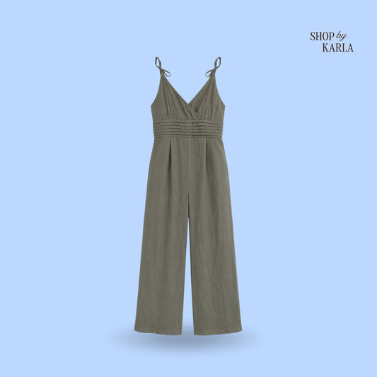 Enterizo Verde Olivo Elegance
