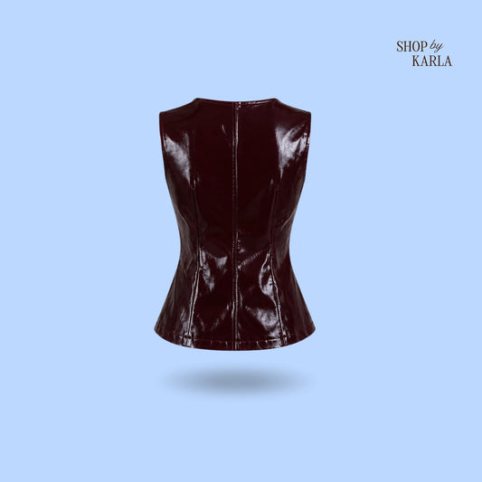 Blusa Bordeaux Luxe