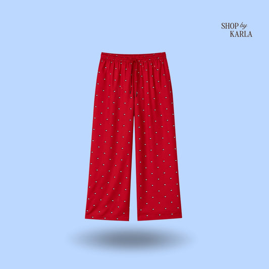 Pantalon Pj's Tommy Hilfiger Flag Lounge - Rojo