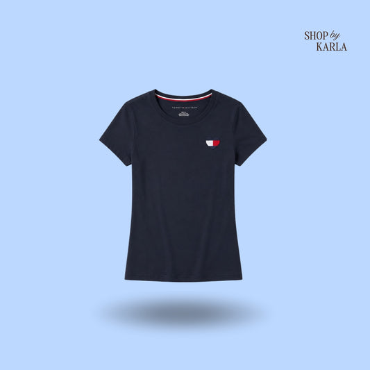 Camiseta Tommy Hilfiger Heart Tee - Azul Marino