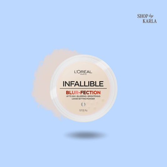 L'Oréal Paris Infallible Blur-fection – Polvo Suelto Fijador e Iluminador Translucent Light