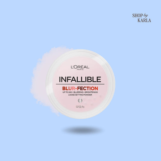 L'Oréal Paris Infallible Blur-fection – Polvo Suelto Fijador e Iluminador Light Pink
